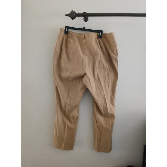 Lauren Ralph Lauren Women's 18w Chino Khaki Beige Casual Work Pants Preppy Work - Picture 6 of 6